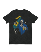 Skeleton Reaper Cheers macabre humor art print