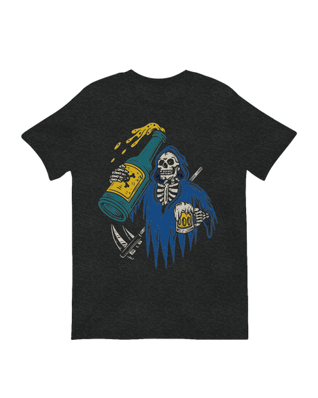 Skeleton Reaper Cheers macabre humor art print