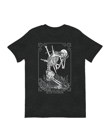 Skeleton pierced by three swords emotional gothic decor 