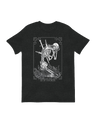 Skeleton pierced by three swords emotional gothic decor 