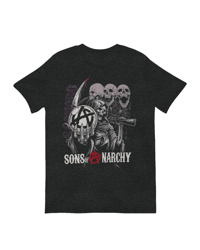 Sons of Anarchy Grim Reaper skeleton club logo art 