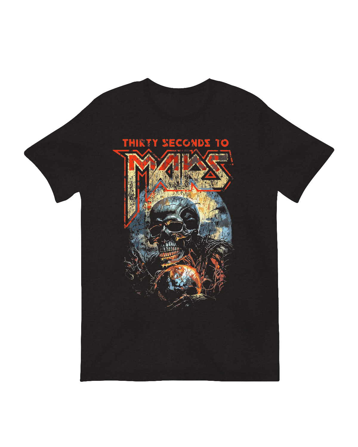 Thirty Seconds To Mars skeleton rock music art print