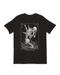 Three Of Swords Skeleton heartbreak tarot art print