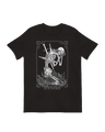 Three Of Swords Skeleton heartbreak tarot art print