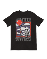 Whimsical skeleton with balloon band merchandise decor