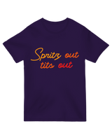 Spritz out, tits out