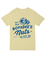 "White 'Bofadee's' meme t-shirt for internet humor fans - clean viral joke design"