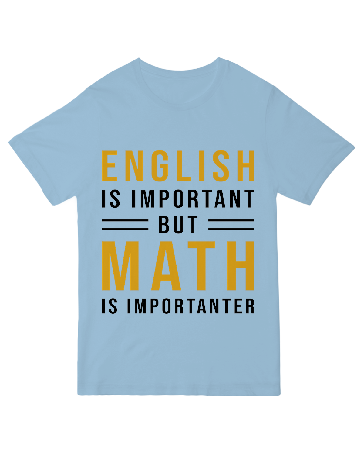 English is important but Math is importanter Geek