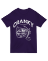 "Charcoal fishing humor t-shirt with ‘Cranky Fishing Reel’ design for frustrated anglers"
