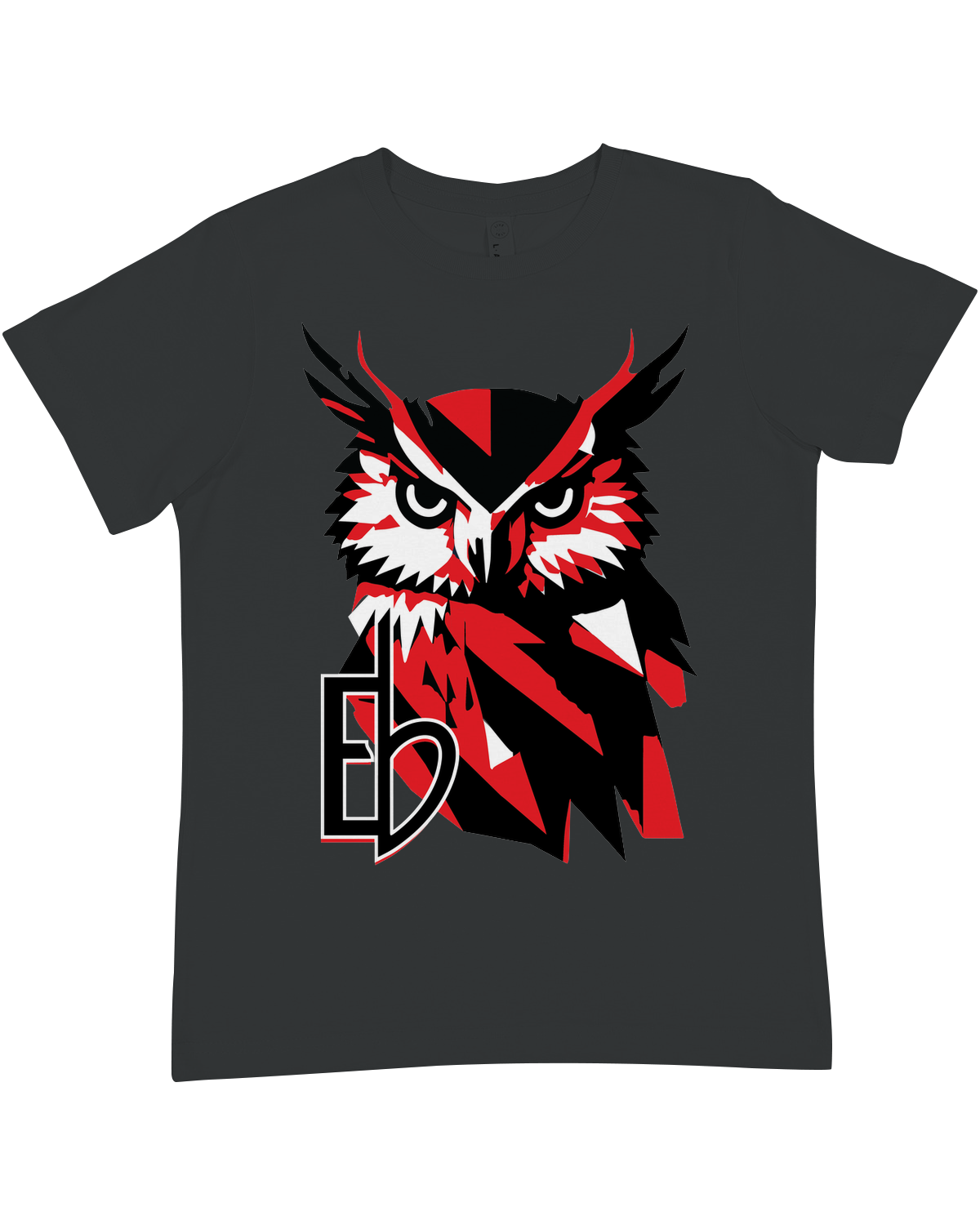 "Navy blue Echo Bird premium crewneck tee for kids with nature graphic - soft cotton t-shirt for boys and girls ages 6-16"