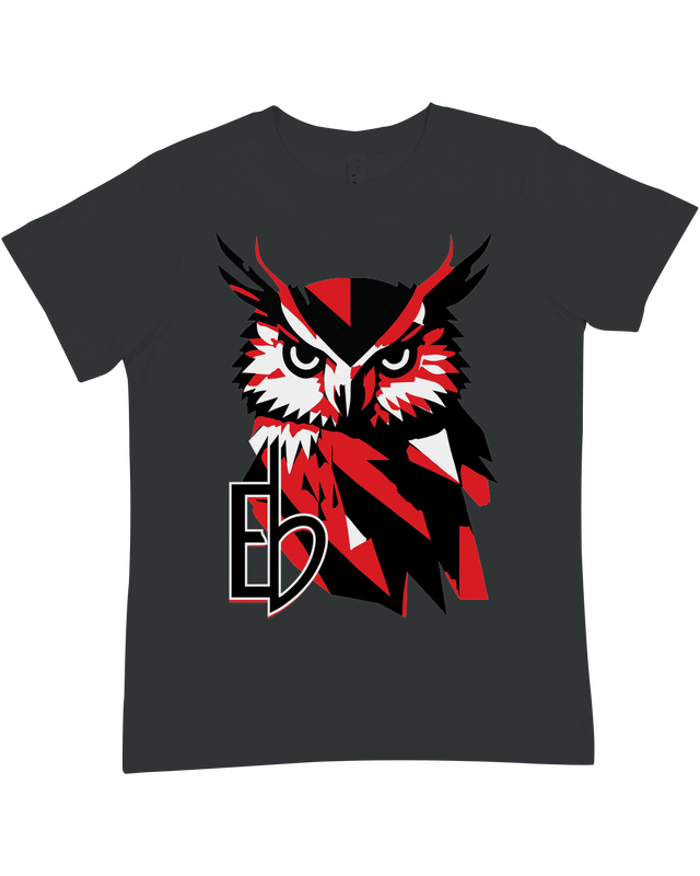 "Navy blue Echo Bird premium crewneck tee for kids with nature graphic - soft cotton t-shirt for boys and girls ages 6-16"