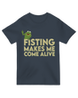 "Black 'Fisting Power' boxing training t-shirt for MMA and combat sports athletes"