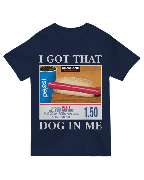 "Black ‘Got That Dog In Me’ motivational t-shirt for grinders and athletes"