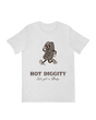 "Hot Diggity Let’s Get Glizzy meme shirt - Funny viral apparel for hot dog lovers and internet humor fans"
