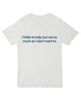 "Kindness-themed 'I'd Like to Help' t-shirt – soft cotton empathy tee for caregivers and helpers"