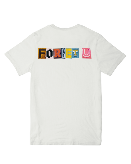 Official McKenzi Brooke "Forget You" graphic tee in vintage wash – distressed unisex cotton shirt with sassy slogan