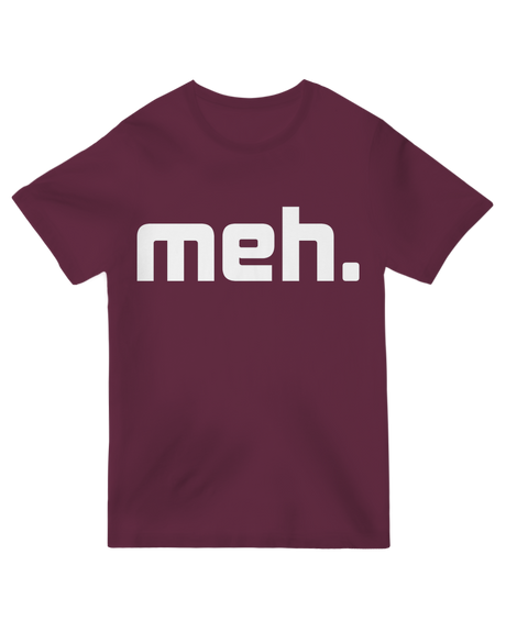 "Meh Geek Sarcastic Tech T-Shirt - Funny Nerd Humor Graphic for Programmers & Gamers"