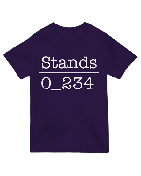 "Black funny pun t-shirt with "No 1 Under Stand" wordplay graphic - cotton tee for grammar lovers"
