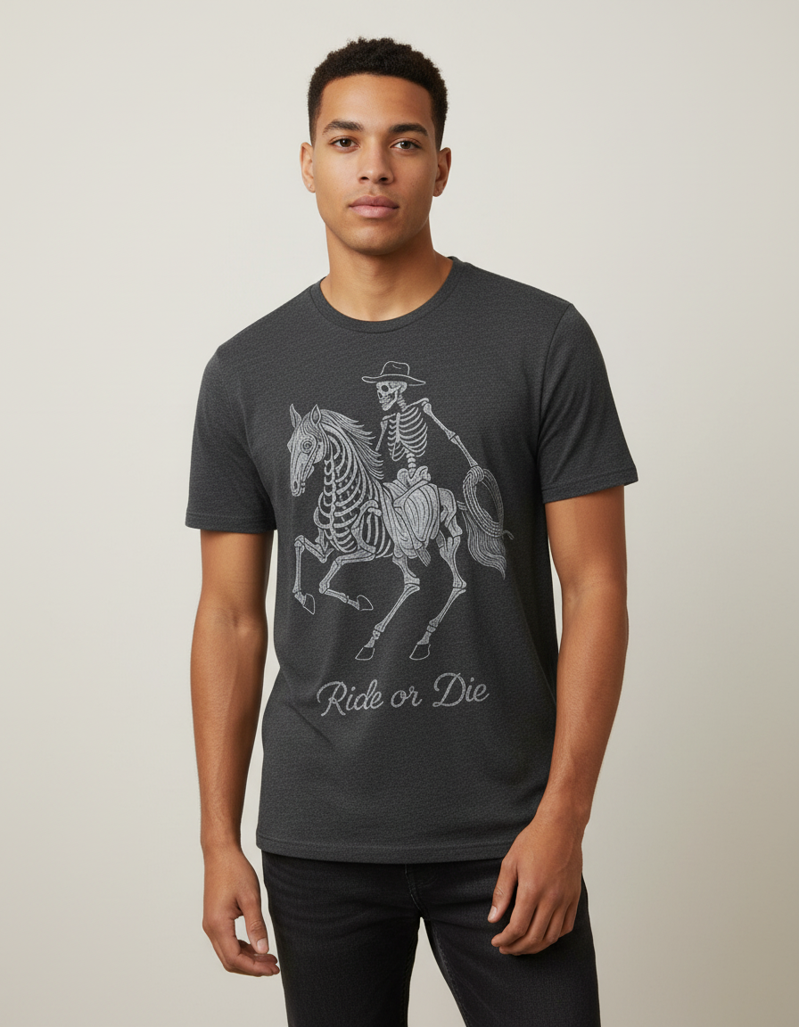 Ride Or Die Skeleton Cowboy