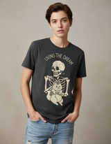 Living The Dream Skeleton Cat