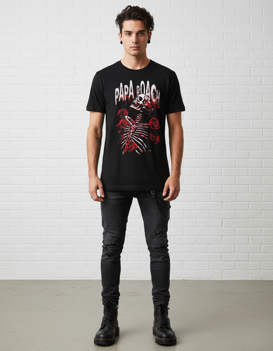 Papa Roach Skeleton Roses