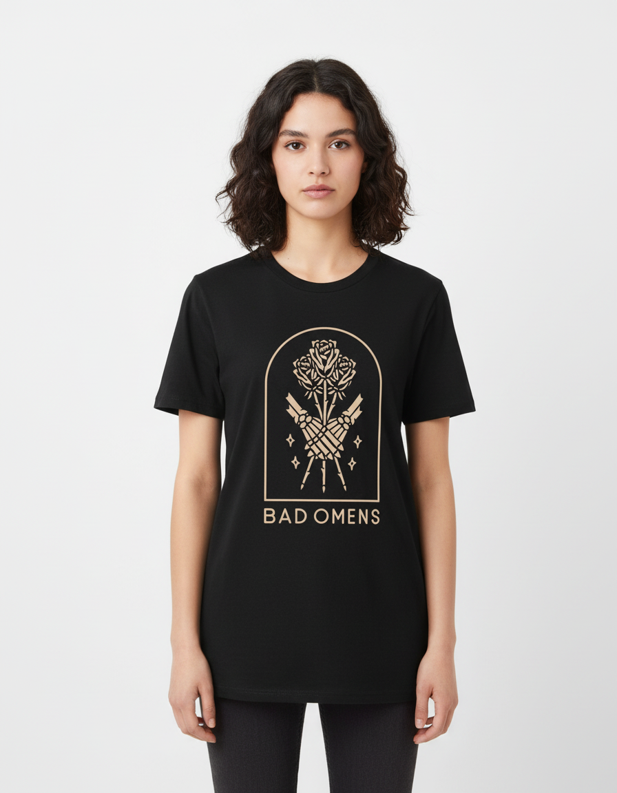 Bad Omens Skeletons Holding Roses