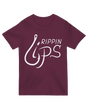 "Green ‘Ripping Lips’ fishing t-shirt with tournament-style graphic for serious anglers"