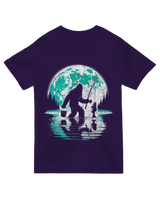 "Forest green ‘Sasquatch Fishing’ t-shirt with Bigfoot angler design for outdoor humor lovers"