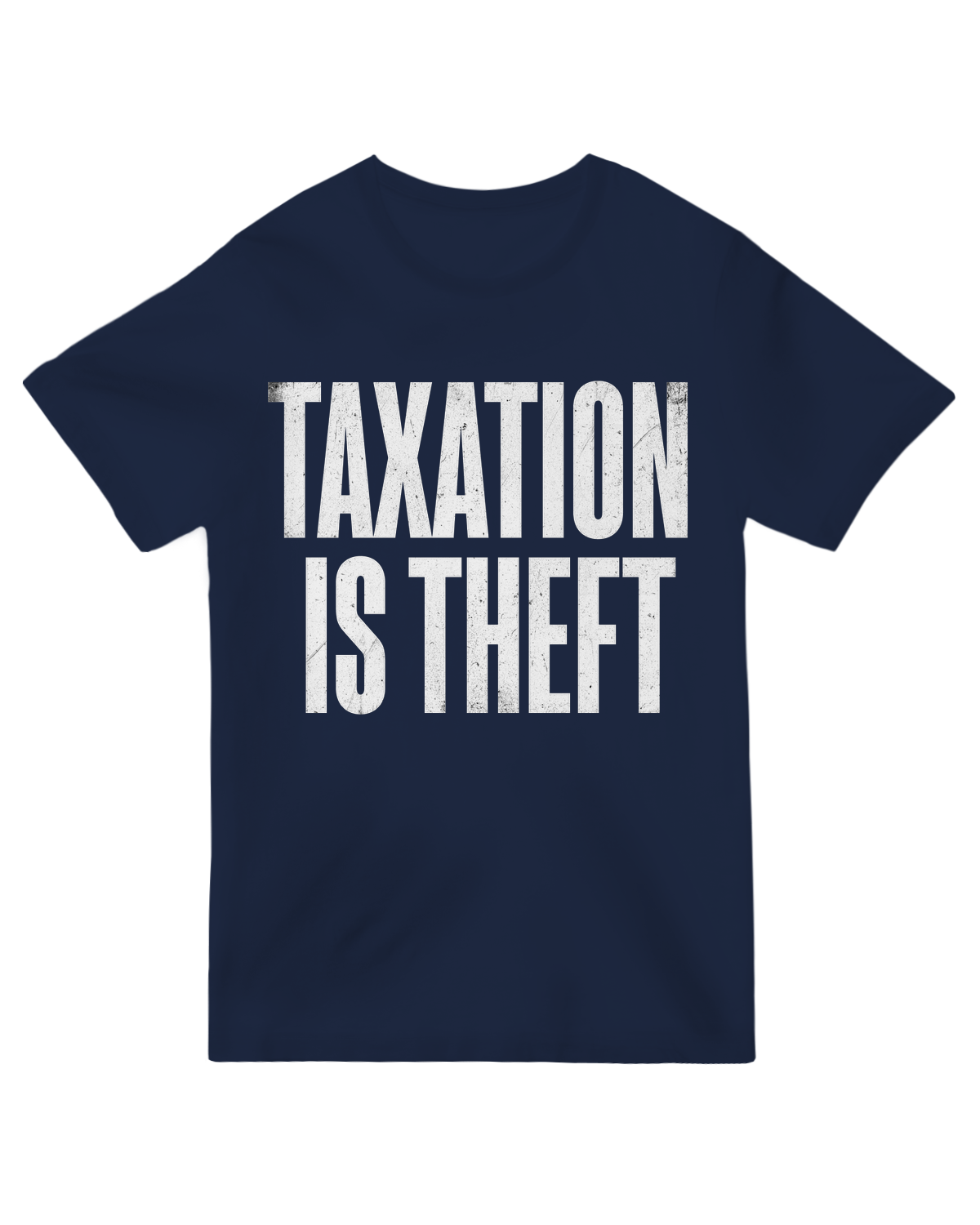 "Taxation is Theft libertarian t-shirt - Political statement apparel for free market advocates"