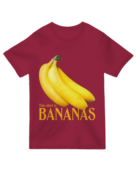 "This Shirt is BANANAS" yellow fruit graphic t-shirt - funny novelty cotton tee