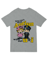 "White minimalist ‘U & I’ t-shirt for couples and best friends - organic cotton matching set"
